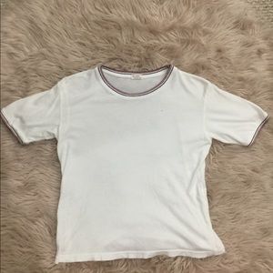 Minimal Detailing White Tee Shirt